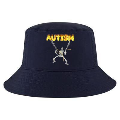 Autism Skeleton Meme Funny Cool Comfort Performance Bucket Hat