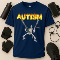 Autism Skeleton Meme Funny Performance Shirt