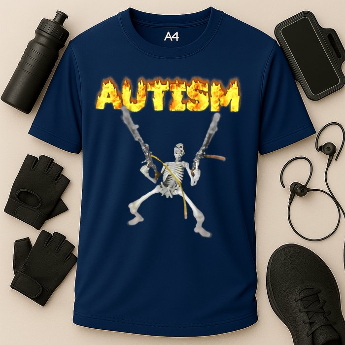 Autism Skeleton Meme Funny Performance Shirt