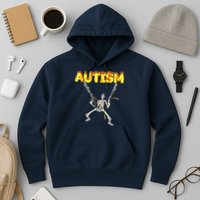 Autism Skeleton Meme Funny Hoodie