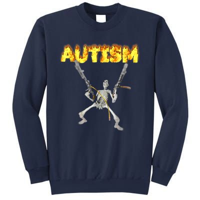 Autism Skeleton Meme Funny Sweatshirt