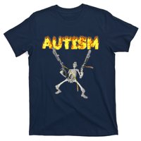 Autism Skeleton Meme Funny T-Shirt