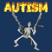 Autism Skeleton Meme Funny 7-Panel Snapback Hat