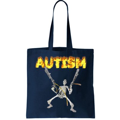 Autism Skeleton Meme Funny Bag