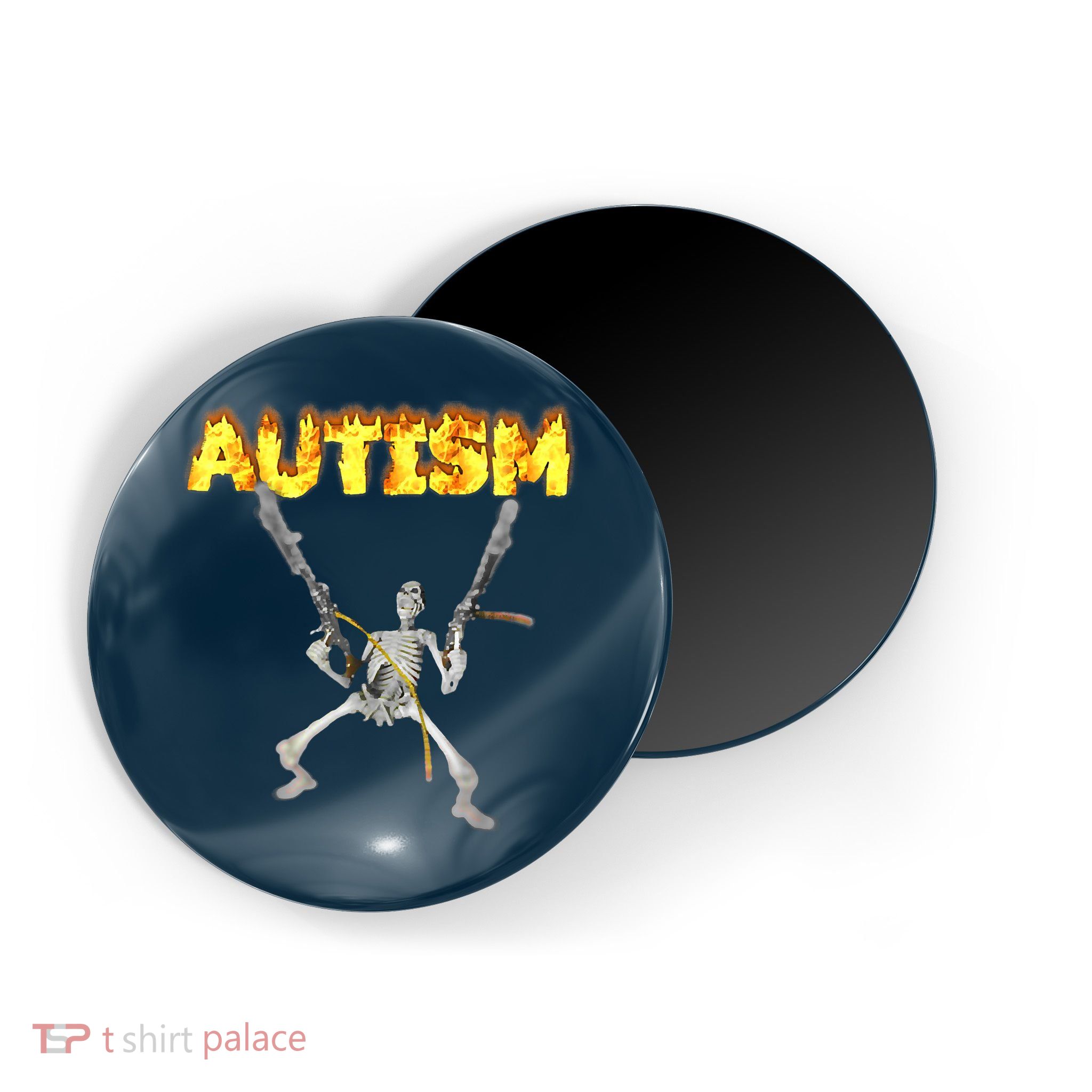 Autism Skeleton Meme Funny Magnet