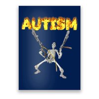 Autism Skeleton Meme Funny Poster
