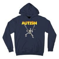 Autism Skeleton Meme Funny Tall Hoodie