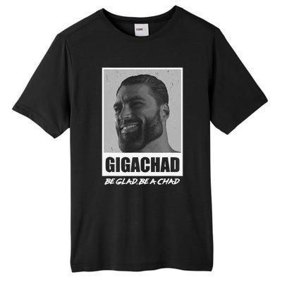 Average Sigma Male GigaChad Meme Tall Fusion ChromaSoft Performance T-Shirt