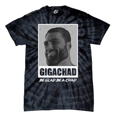 Average Sigma Male GigaChad Meme Tie-Dye T-Shirt