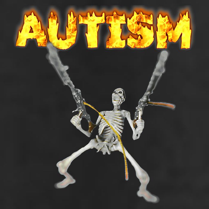 Autism Skeleton meme T-Shirt Cool Comfort Performance Bucket Hat