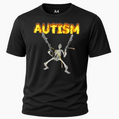 Autism Skeleton meme T-Shirt Performance Shirt