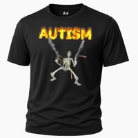 Autism Skeleton meme T-Shirt Cooling Performance Crew T-Shirt