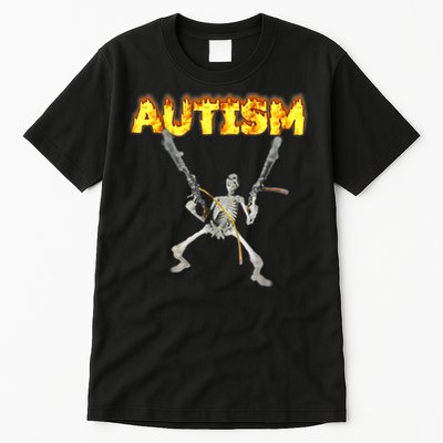 Autism Skeleton meme T-Shirt Tall T-Shirt