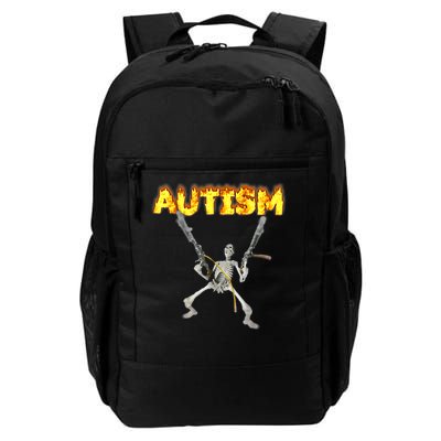Autism Skeleton meme T-Shirt Backpack