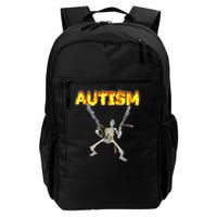 Autism Skeleton meme T-Shirt Backpack