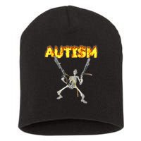Autism Skeleton meme T-Shirt Short Acrylic Beanie
