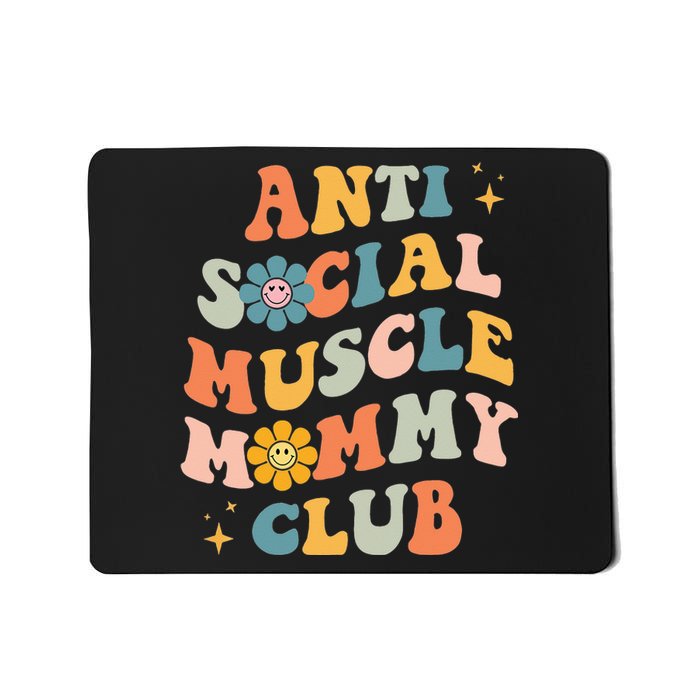 Anti Social Muscle Mommy Club Groovy Pump Cover Funny Mousepad