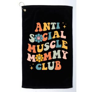 Anti Social Muscle Mommy Club Groovy Pump Cover Funny Platinum Collection Golf Towel