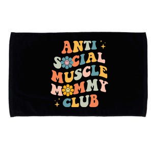 Anti Social Muscle Mommy Club Groovy Pump Cover Funny Microfiber Hand Towel