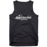 Appalachia Strong Mountain Silhouette Typography Tank Top