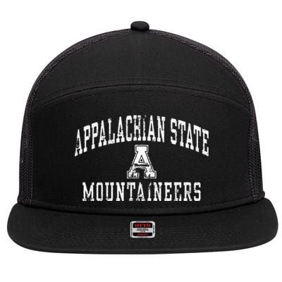 APP STATE MOUNTAINEERS APP MERCH 17 7 Panel Mesh Trucker Snapback Hat