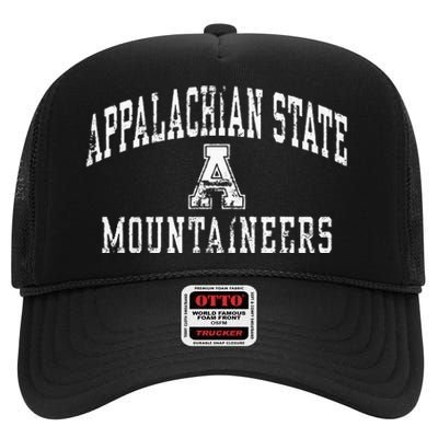 APP STATE MOUNTAINEERS APP MERCH 17 High Crown Mesh Back Trucker Hat