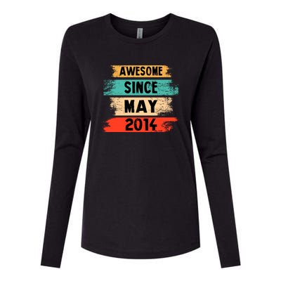 Awesome Since March 2014 Vintage 8 Gift Womens Cotton Relaxed Long Sleeve T-Shirt