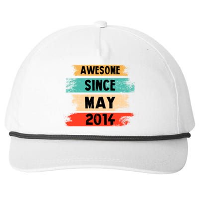 Awesome Since March 2014 Vintage 8 Gift Snapback Five-Panel Rope Hat