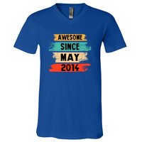 Awesome Since March 2014 Vintage 8 Gift V-Neck T-Shirt