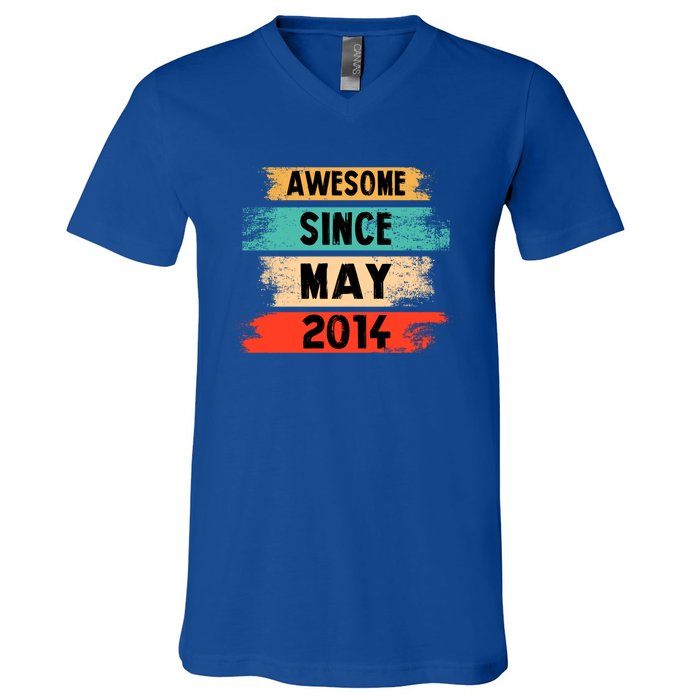 Awesome Since March 2014 Vintage 8 Gift V-Neck T-Shirt