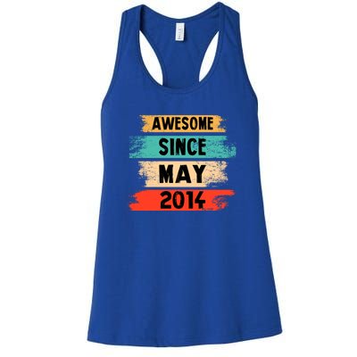 Awesome Since March 2014 Vintage 8 Gift Women's Racerback Tank