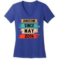 Awesome Since March 2014 Vintage 8 Gift Women's V-Neck T-Shirt