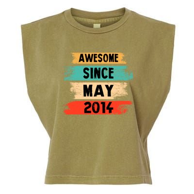 Awesome Since March 2014 Vintage 8 Gift Garment-Dyed Women's Muscle Tee