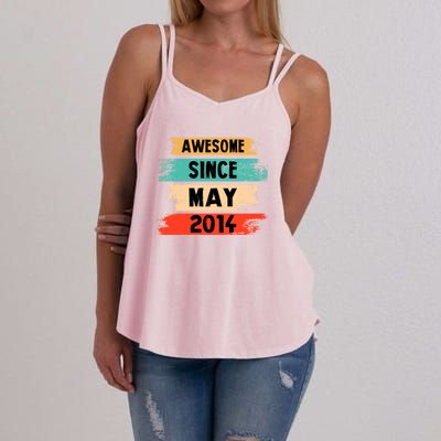 Awesome Since March 2014 Vintage 8 Gift Women's Strappy Tank