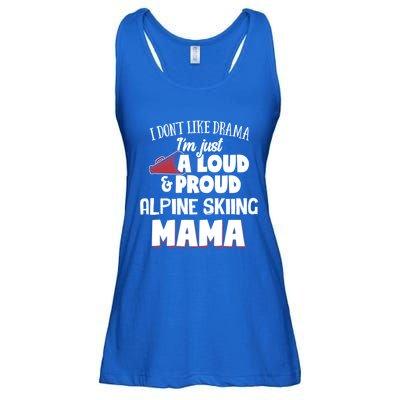 Alpine Skiing Mom Design Loud And Proud Mama! Cool Gift Ladies Essential Flowy Tank