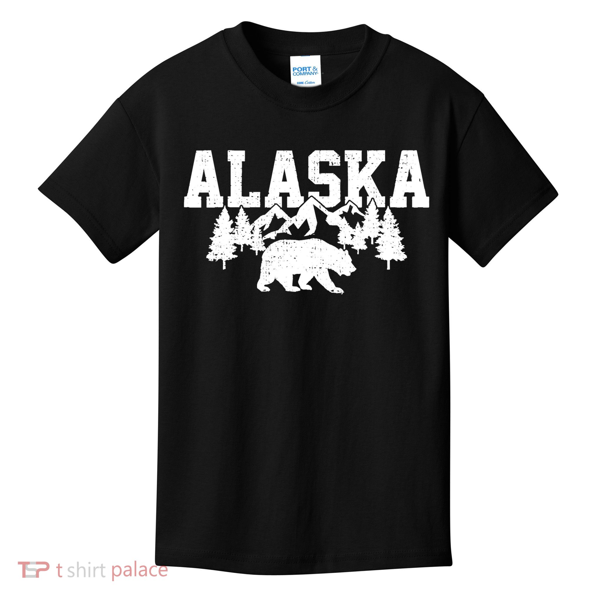 Alaska Snow Mountains Kids T-Shirt