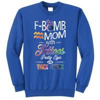 Aquarius Symbole Mom With Tattoos Pretty Eyes Thick Thighs Great Gift Sweatshirt