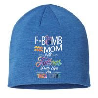 Aquarius Symbole Mom With Tattoos Pretty Eyes Thick Thighs Great Gift Sustainable Beanie