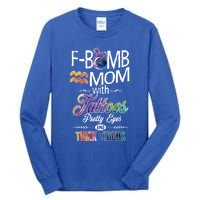 Aquarius Symbole Mom With Tattoos Pretty Eyes Thick Thighs Great Gift Tall Long Sleeve T-Shirt