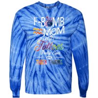 Aquarius Symbole Mom With Tattoos Pretty Eyes Thick Thighs Great Gift Tie-Dye Long Sleeve Shirt