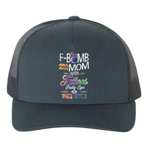 Aquarius Symbole Mom With Tattoos Pretty Eyes Thick Thighs Great Gift Yupoong Adult 5-Panel Trucker Hat