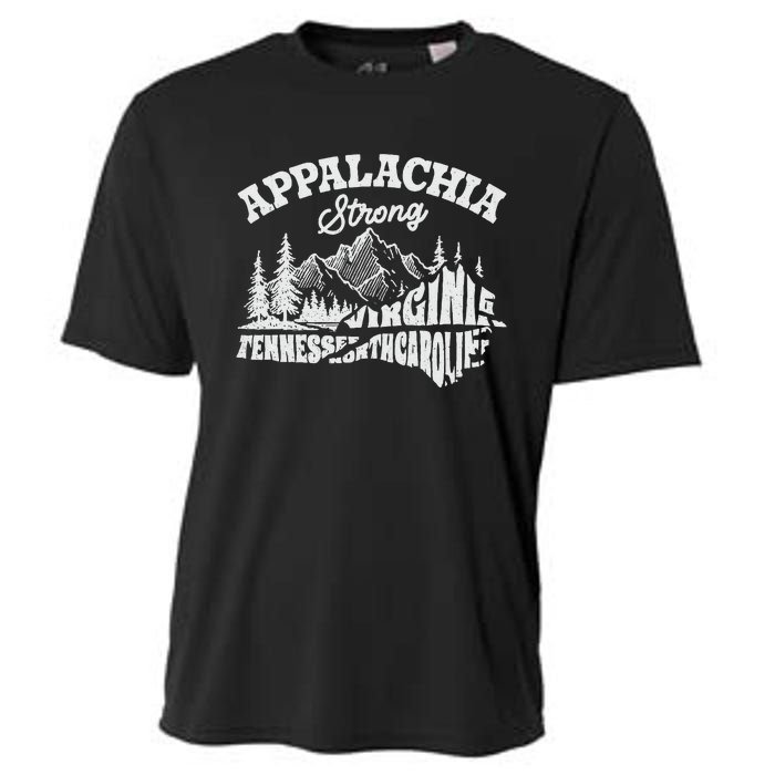 Appalachia Strong Mountain Outdoors Hiking Nc Design Cooling Performance Crew T-Shirt