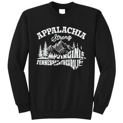 Appalachia Strong Mountain Outdoors Hiking Nc Design Sweatshirt