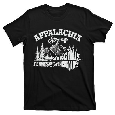 Appalachia Strong Mountain Outdoors Hiking Nc Design T-Shirt