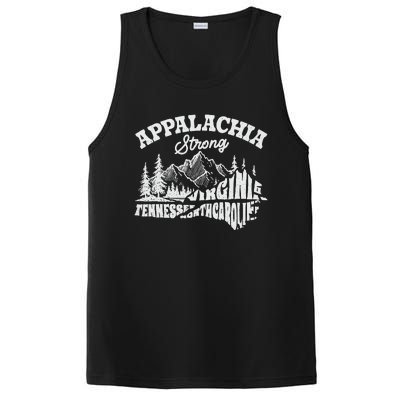 Appalachia Strong Mountain Outdoors Hiking Nc Design PosiCharge Competitor Tank