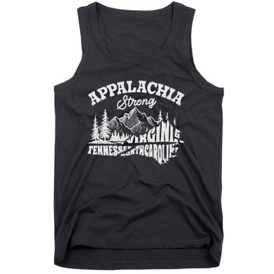 Appalachia Strong Mountain Outdoors Hiking Nc Design Tank Top