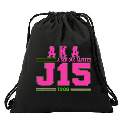 A Serious Matter J15 FounderS Day And Green Aka Drawstring Bag