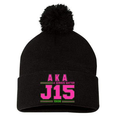 A Serious Matter J15 FounderS Day And Green Aka Pom Pom 12in Knit Beanie