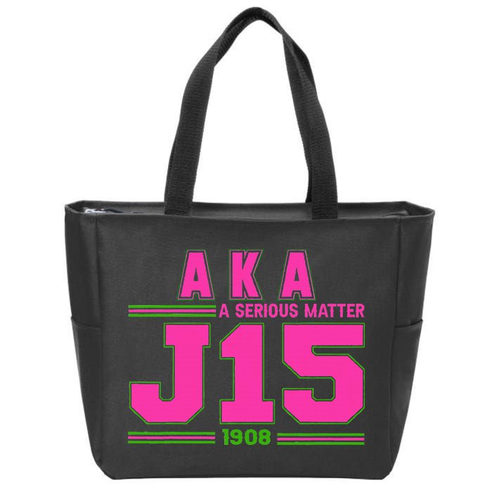 A Serious Matter J15 FounderS Day And Green Aka Zip Tote Bag