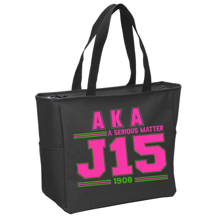 A Serious Matter J15 FounderS Day And Green Aka Zip Tote Bag